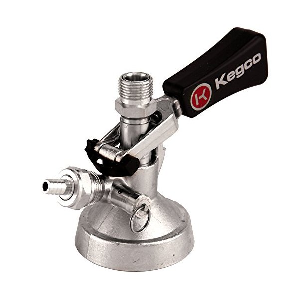 Kegco KC KT3102W-G Keg Tap Coupler, SILVER