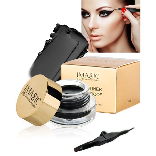LYSdefeu Black Gel Eyeliner, Long Lasting Waterproof Matte Eyeliner Cream Gel, High-Intensity Pigments Smudge-Proof Eye Liner,Makeup Gift for Women Girl delineador de ojos contra el agua