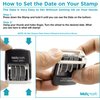 MaxMark Dater 2000 Self Inking Date Stamp - Black