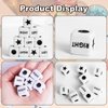 Haikole Left Center Right dice Game Dices 12 Pcs Standard Size Acrylic Dice,six Sided 16mm Standard Size Easy to Grip