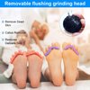 20 Pieces Regular Coarse Replacement Pads for Portable Electric Foot Grinder Foot File Refills Vacuum Adsorption Electric Callus Remover Hard Skin Grind Head for Cracked Heels Dead Skin (Black)