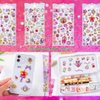 Mayatra's Shining Crystal Gems Stickers Set – Stickers 3D Stickers for Girls, Foam Stickers,Cute Stickers, Craft Stickers (Set of 4 Sheets)