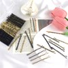 150Pcs 2 In Bobby Pins for Women,Hair Pins for Styling Bun Bobby Pins Hair Accessories,Suitable for Women Girls and Salon Dragon Hairstyles with Transparent Storage Box(Black,Brown and Gold)