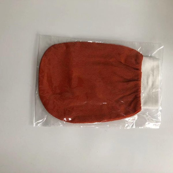 Deep Exfoliating Glove for Shower - Exfoliating Body Scrubber Exfoliator - Exfoliating Mitt - Remove Dead Skin Body - Exfoliator for Self-Tan Removal & Keratosis Pilaris (Orange)