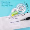 Lzerking Correct Correction Tape,White,32-Count,Transparent Dispenser Shows How Much Tape is Remaining