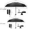 TradMall Mini Travel Umbrella, Portable Lightweight Compact Parasol with 95% UV Protection for Sun & Rain, Black