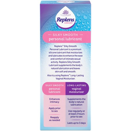 Replens Silky Smooth Personal Lubricant 2.7 fl oz bottle