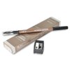 Eyebrow Pencil by YUKImarket | Professional Mineral Powder with Brush and Sharpener 6 colors 0.04oz (NO.1 Light Beige)