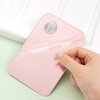 Mcduyant 4 Pcs Makeup Mixing Tray Makeup Palette with Makeup Spatula Makeup Mixing Palette Foundation Palette for Eye Shadow Lipsticks Nail Art Beauty Salon (Pink and transparent)