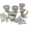 Southern Hills Brushed Nickel Cabinet Knobs - 5 Pack - Kitchen Cabinet Knobs and Handles, Dresser Knob, Nickel Cabinet Pull, Bifold Door Knobs, Closet Knob, Cabinet Hardware - SHKM013-SN-5