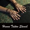 18 Sheet Henna tattoo kit Temporary Tattoo Stencils, Hands henna Tattoo Sticker Indian Temporary Tattoo Stickers Self Adhesive Tattoo Stencils