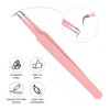 Lash Tweezers Lash Tweezers for Eyelash Extensions High Precision Stainless Steel Eyelash Extension Tweezer Professional Japanese Stainless Steel Eyelash Tweezers Supply Tool by GEMERRY