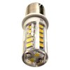 HQRP Dual Contact Bayonet Base Ba15d LED Bulb, Cool White 6300-7000K 32 LEDs SMD 12-24 Volt DC, Navigation and Anchor Light, Interior RV Camper Marine Boat Trailer Lights