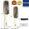 Giorgio GIO1IVY Gentle Dresser Size Detangle Brush - Wet Hair Brush & Hair Massager for Hair Growth - Pro Detangling Brush for Sensitive Scalps - Anti Static Ionic Hair Brush (7.75", Ivory)