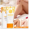2PCS Orange Exfoliating Gel, Orange Exfoliating Gel Scrub Face Body Skin, Natural Orange Peeling Gel Face Scrub, Deep Cleansing Moisturizing Facial Exfoliator