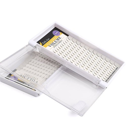 Bella Hair Pre-made 5D Volume Lash Extensions C/D Curl 10/12/14mm Russian Volume Fans Individual Eyelash Cluster (D Curl x 10mm)