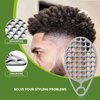 KOUPA Magic Silicone Curly Hair Brush, One Piece Twist Curl Comb for Afro Curls, Washable Hair Tool for Men Women, Grey, 1 Piece