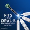 Oral-B Cross Action Electric Toothbrush Replacement Brush Heads, Black, 3 Count (Pack of 1)