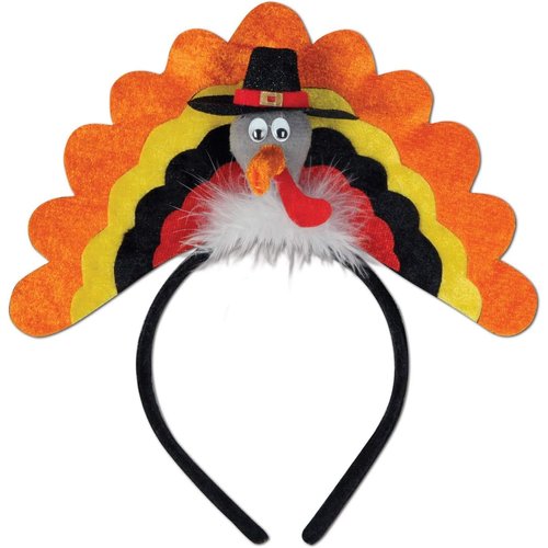 PMU Thanksgiving Tom Turkey Headband for Thanksgiving Party Costume Accessories for Adults (1/Pkg) Pkg/1