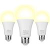 Dusk to Dawn Light Bulb, Aukora Smart Sensor LED Light Bulb, 12W (100-Watt Equivalent), 3000Kelvin, E26 Base Automatic On/Off Led Bulb Outdoor/Indoor for Porch Garage Patio Garden(Warm White, 3 Pack)