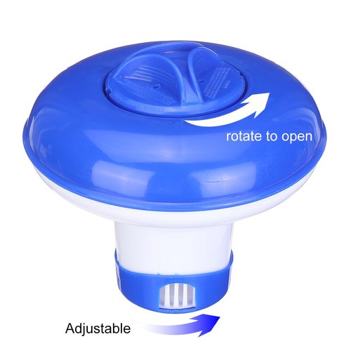 ATIE Collapsible/Retractable Pool Spa 1" Chlorine/Bromine Tablet Dispenser for Pool, Spa, Hot Tub, and Fountain, Perfect for Inflatable & Above-Ground Pools
