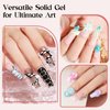MIZHSE Solid Builder Gel for Nails: Non-Sticky 3D Sculpting Gel Hard Gel with U V Lamp, Clear Gel Builder Nail Gel Art Carving Gel Modeling Gel Nail Extension Soak Off U V/LED Nail Art Salon Home DIY