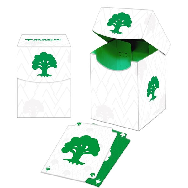 Ultra Pro - Mana 8 100+ Deck Box - Forest for Magic: The Gathering, Stores & Holds 100 Standard Sized Cards, Durable Protective Collector's Game Deck Card Holder Box