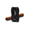 Colibri Premium V-Cut Cigar Cutter - Ergonomic Stainless Steel Spring-Loaded Blade, Ideal for up to 60+ Ring Gauge - Gift for Cigar Enthusiasts (Black)