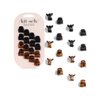 Kitsch Small Hair Clips for Women, Recycled Plastic Small Claw Clips & Mini Claw Clips for Hair, Mini Hair Clips for Thin Hair, Tiny Jaw Clip for Hair, 16 pcs (Tortoise & Black)