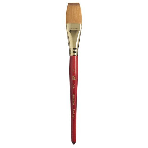 Princeton Heritage, Series 4050, Synthetic Sable Paint Brush for Watercolor, Stroke, 1 Inch