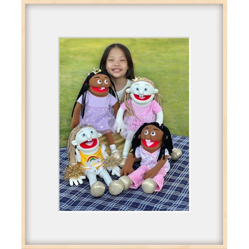 Rodayna 25", Black Girl, Full Body, Ventriloquist Style Puppet,Hand Puppet