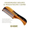 Kent A 81T 2.8" Pocket Comb – Fine Tooth Beard & Mustache Comb, Ideal for Travel Grooming Kits. Perfect for Beard Care, Grooming, and Styling.