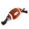 Plush and Rope 8" Dog Toy Sports Ball Squeaker Choose Your Favorite or Set of 4 (8 Inch Soccer Ball)