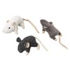 Spot 52084 3.5" Wool Mouse Willie With Catnip Cat Toy Assorted Colors
