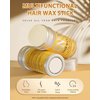 Samnyte Slick Wax Stick for Hair Wigs Edge Control, Flyaways & 2Pcs Wig Band for Melting Lace Front, Lace Melting Band, Non-Greasy