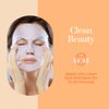 Clear Beauty Vitamin C and Collagen Sheet Face Mask - Diminishes Fine Lines & Wrinkles, Lifts & Hydrates Skin, Brightening Sheet Mask - Cruelty Free Korean Skin Care For All Skin Types