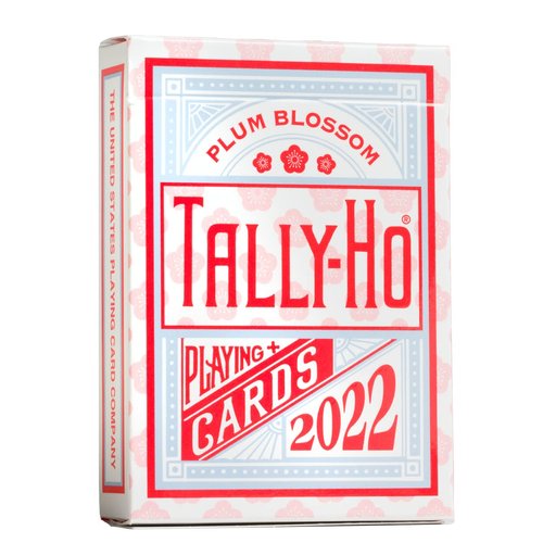 Tally-Ho Plum Blossom Flower Special Edition Playing Cards, 1 Deck, Red