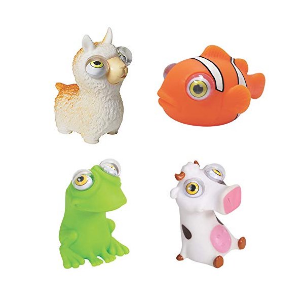 WARM FUZZY Toys (1) Llama Poppin Peepers - Squeezy Animals with Pop Out Eyes - Stress Relief Toy Suitable for Autism & ADHD - Funny Sensory Toys Great for Home, Classroom, Birthday Party Favors