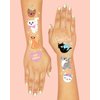 xo, Fetti Cat Temporary Tattoos for Kids - 42 Glitter Styles | Animal Birthday Supplies, Pet Lover Party Favors, Meow Arts and Crafts