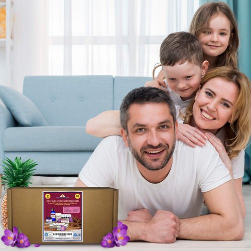 DIY Organic Lip Balm Kit For Healthy Lips,(85 Pieces) Makes 24 Homemade Tubes and Balms, Shea Butter, Sweet Almond Oil, Beeswax Pouch, Flavoring, Labels, Moisturizer Gift for Women, Kids & Families