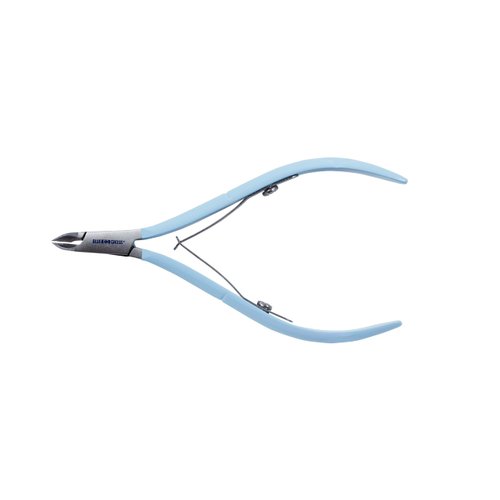 Blue Cross Professional Nail Care, Cuticle Nippers, Cutter & Trimmer, Fingernail + Toenail Clippers Tool for at Home DIY Manicures with Stainless Steel Sharp, Durable Blades, 6mm Jaw Size, Blue
