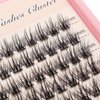 DIY 120Pcs Cluster Lashes C Curl Natural Look Mixed Size False Eyelashes Volume Eyelash Extension Dramatic Eyelash Makeup Tools (14/16/18mm)