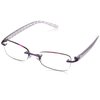 Foster Grant Daniella Reading Glasses, Purple/Transparent, 59 mm
