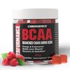 Cybergenics BCAA Gummies, Energy Chews with Electrolytes Branched Chain Amino Acids, Build Lean Muscle and Boost Endurance, 60 Gummies, Berry Flavored