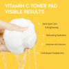 Boosting Toner Pads for Face Oily Skin Korean, #OOTD Vitamin C Niacinamide Heartleaf Hydrating Calming Redness, Vitamin C Toner Pad 70Pads 4.05oz 120ml