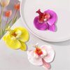 3Pcs Hawaiian Flower Hair Clips for Women,Orchid Hibiscus Hair Clip 3.5 Inch Artificial Flower Clips Summer Hair Accessories for Girls Beach Vacation Luau Tropical Wedding Party Decoration