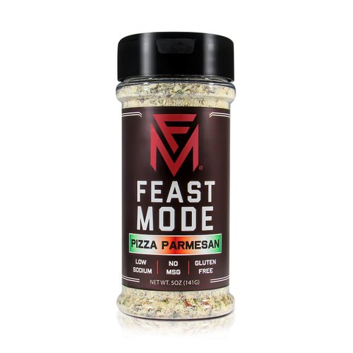 Pizza Parmesan - Feast Mode Flavors - Low Sodium, No MSG, Gluten Free, All Natural, Meal Prep Seasoning, Healthy, Parmesan, Crushed Red Pepper