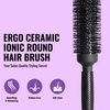 Ergo Ceramic Ionic Round Brush for Blow Out - Salon Quality Hair Brushes for Women - Roller Brush for Blow Drying, Wet and Dry Hair Styling, Volumizing Hair Care - ER43: 1.75"