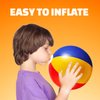 Bedwina Inflatable Beach Balls Bulk - (Pack of 12) 16 Inch Inflatable Rainbow Beach Balls for Kids, Dozen Beach Ball for Kids, Rainbow Party Decorations
