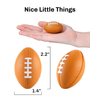 CIGOCIVI 10 Packs Mini Foam Footballs, Football Toys Xmas Christmas Party Favors Gifts, Decorations for Kids (2.17in)